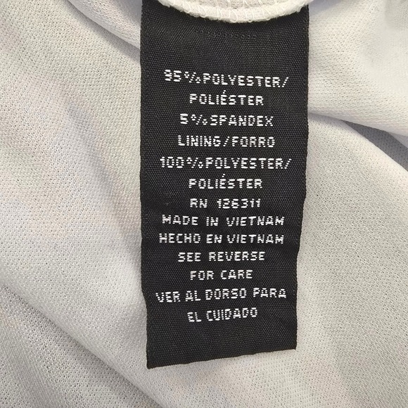 Ronni Nicole Floral Sheath Dress Size‎ 6 Cowl Neck Blue White Black Sleeveless - Picture 12 of 14